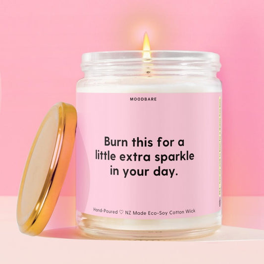 Burn this for a little extra sparkle in your day.